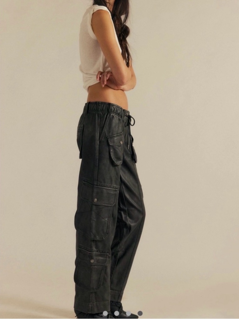 We The Free Tahiti Vegan Leather Pull-On Pants